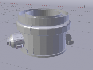 Sci-Fi Dropper 03 3D Model