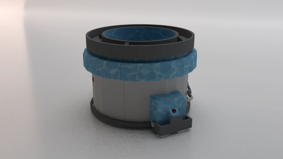 Sci-Fi Dropper 04 3D Model .c4d .max .obj .3ds .fbx .stl .blend 