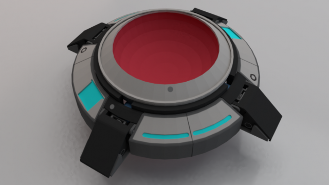 Sci-Fi Platform 01 Model 3D .c4d .max .obj .3ds .fbx .stl .blend 