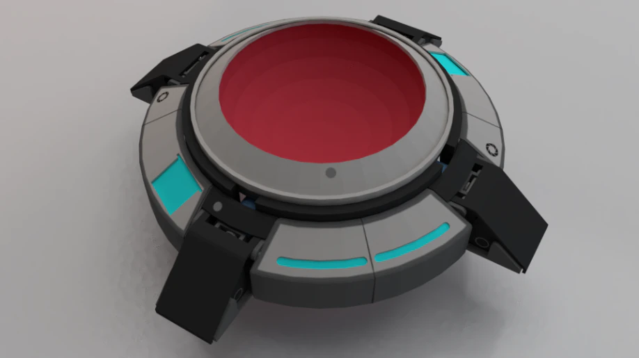 Sci-Fi Platform 01 3D Model .c4d .max .obj .3ds .fbx .stl .blend 