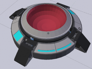 Sci-Fi Platform 01 Model 3D
