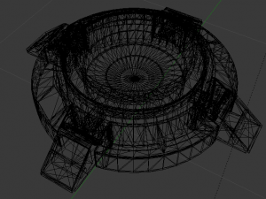 Sci-Fi Platform 01 Model 3D