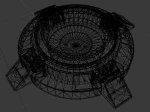 Sci-Fi Platform 01 Model 3D