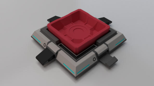 Sci-Fi Platform 02 3D Модель .c4d .max .obj .3ds .fbx .stl .blend 