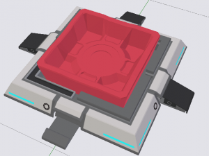 Sci-Fi Platform 02 3D Модель