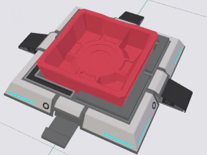 Sci-Fi Platform 02 3D Model