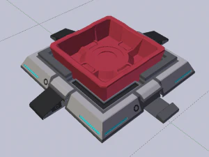 Sci-Fi Platform 02 3D Model