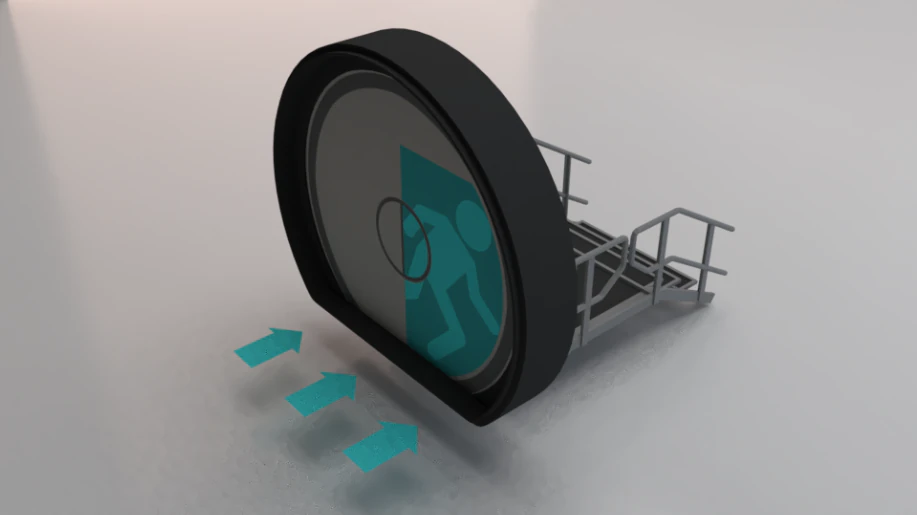 Sci-Fi Door 3D Model .c4d .max .obj .3ds .fbx .stl .blend 