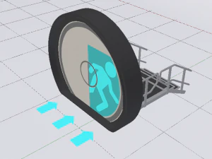 Sci-Fi Door 3D Model