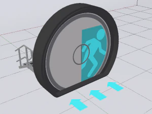 Sci-Fi Door 3D Model