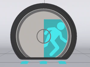 Sci-Fi Door 3D Model