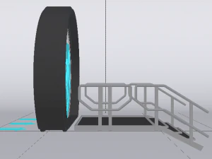 Sci-Fi Door 3D Model