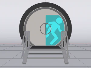 Sci-Fi Door 3D Model