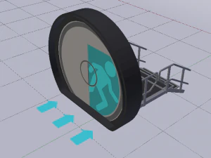 Sci-Fi Door 3D Model