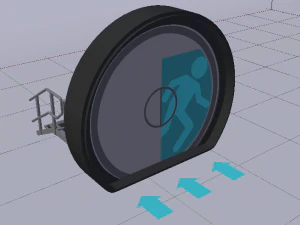 Sci-Fi Door 3D Model