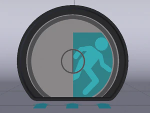 Sci-Fi Door 3D Model