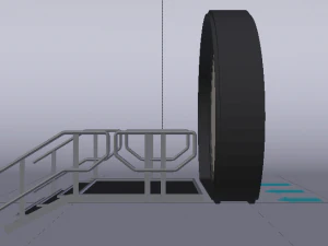 Sci-Fi Door 3D Model