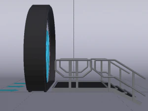 Sci-Fi Door 3D Model