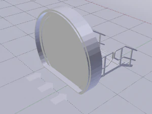 Sci-Fi Door 3D Model