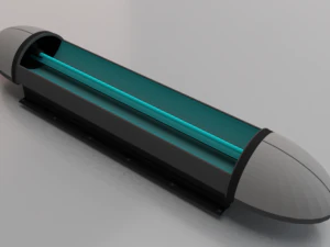 Ponte de fic&ccedil;&atilde;o cient&iacute;fica Modelo 3D