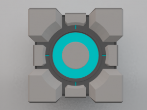 Portal Cube 3Dモデル