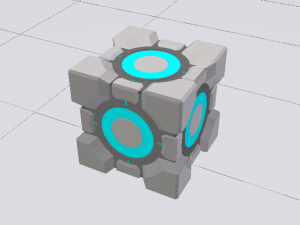 Portal Cube 3Dモデル
