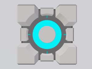 Portal Cube 3Dモデル