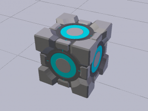 Portal Cube 3Dモデル
