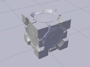 Portal Cube 3Dモデル