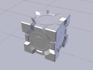 Portal Cube 3Dモデル