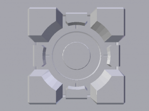 Portal Cube 3Dモデル