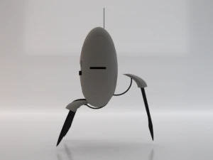 Sci-Fi Turret 3D Model