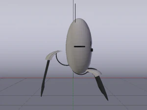 Sci-Fi Turret 3D Model