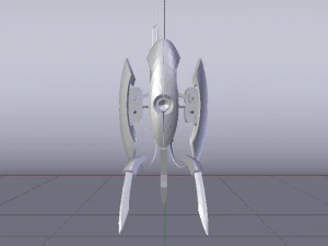 Sci-Fi Turret 3D Model