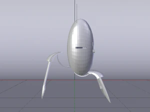 Sci-Fi Turret 3D Model