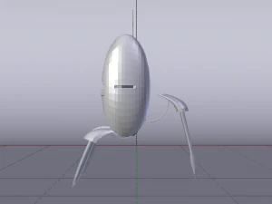 Sci-Fi Turret 3D Model