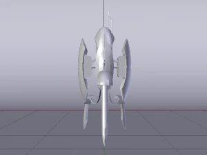 Sci-Fi Turret 3D Model