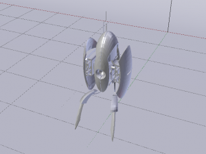 Sci-Fi Turret Model 3D