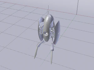 Sci-Fi Turret 3D Model