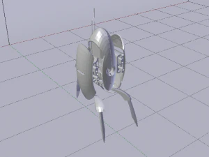 Sci-Fi Turret 3D Model