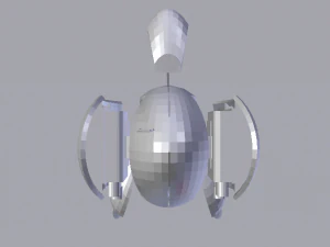 Sci-Fi Turret 3D Model