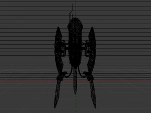 Sci-Fi Turret 3D Model