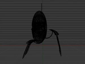 Sci-Fi Turret 3D Model