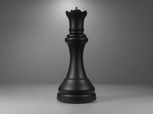 Queen Black - wykonane w Blenderze Model 3D