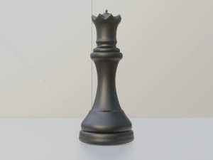 Queen Black - made in Blender 3D Модель