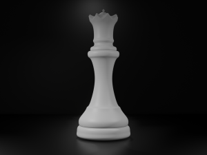 Queen White - made in Blender 3D Модель