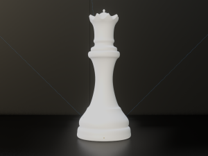 Queen White - made in Blender Modello 3D