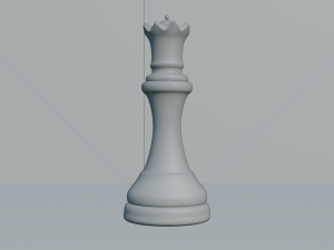 Queen White - made in Blender Modello 3D