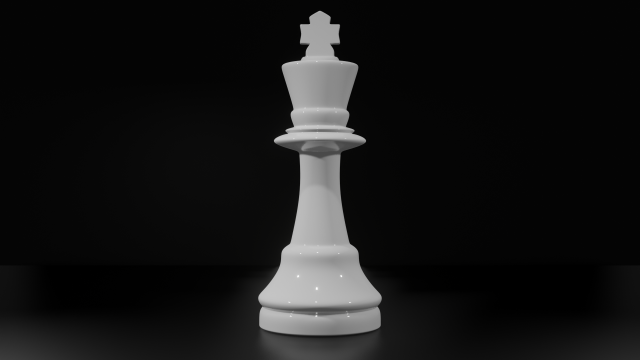 King White - made in Blender 3D 모델 .c4d .max .obj .3ds .fbx .stl .blend 