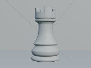 Rook Black - made in Blender 3D Model